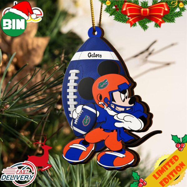NCAA Florida Gators Mickey Mouse Christmas Ornament 2023 Christmas Tree Decorations