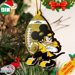 NCAA Iowa Hawkeyes Mickey Mouse Christmas Ornament 2023 Christmas Tree Decorations