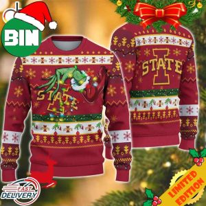 NCAA Iowa State Cyclones Grinch Christmas Ugly Sweater For Men And Women