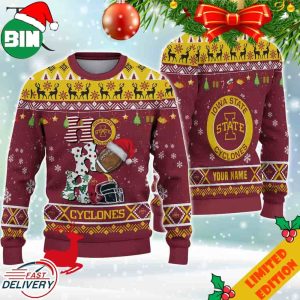 NCAA Iowa State Cyclones HO HO HO Ugly Christmas Sweater