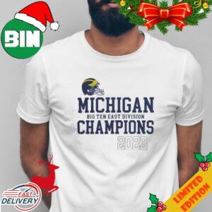 NCAA Michigan Wolverines Big Ten East Division Champions 2023 T-Shirt