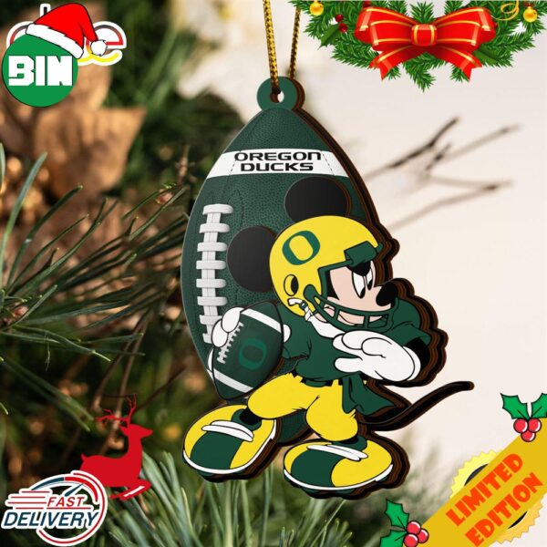 NCAA Oregon Ducks Mickey Mouse Christmas Ornament 2023 Christmas Tree Decorations