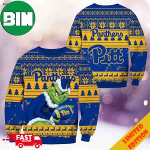 NCAA Pittsburgh Panthers Grinch Christmas Ugly Sweater