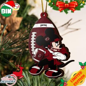 NCAA South Carolina Gamecocks Mickey Mouse Christmas Ornament 2023 Christmas Tree Decorations