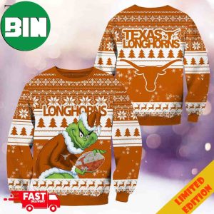 NCAA Texas Longhorns Grinch Christmas Ugly Sweater