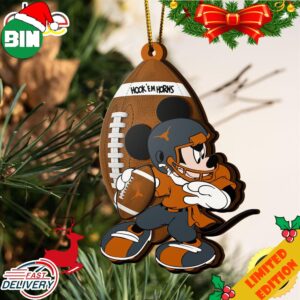 NCAA Texas Longhorns Mickey Mouse Christmas Ornament 2023 Christmas Tree Decorations