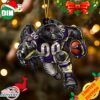 NFL Baltimore Ravens And Baby Yoda Christmas Ornament 2023 Christmas Tree Decorations