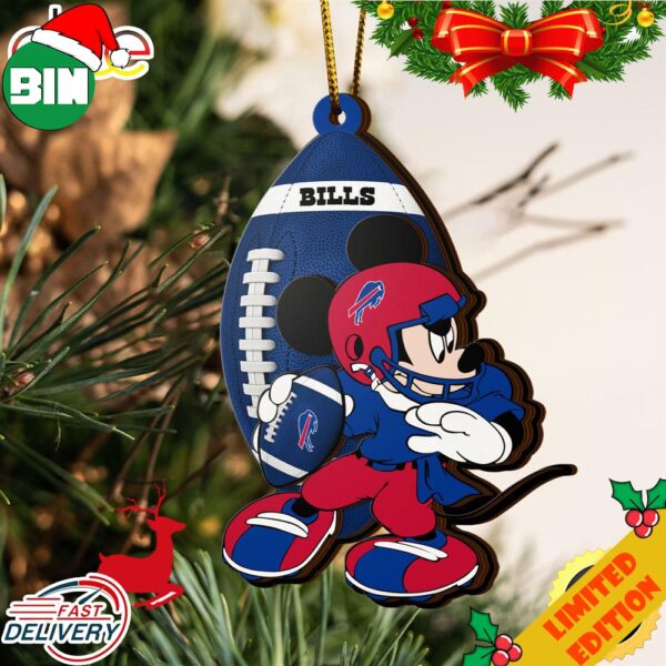 NFL Buffalo Bills Mickey Mouse Christmas Ornament 2023 Christmas Tree Decorations