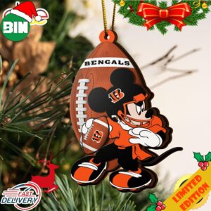 NFL Cincinnati Bengals Mickey Mouse Christmas Ornament 2023 Christmas Tree Decorations