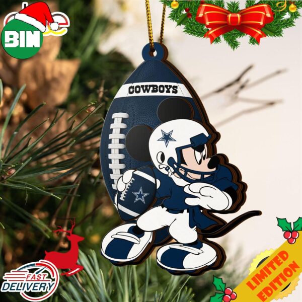 NFL Dallas Cowboys Mickey Mouse Christmas Ornament 2023 Christmas Tree Decorations