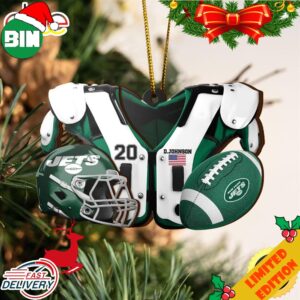 New York Jets NFL Sport Ornament Custom Your Name And Number 2023 Christmas Tree Decorations