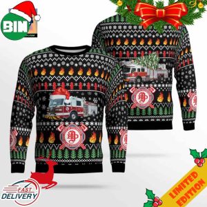 Ohio City Of Delaware Fire Department Christmas Ugly Sweater