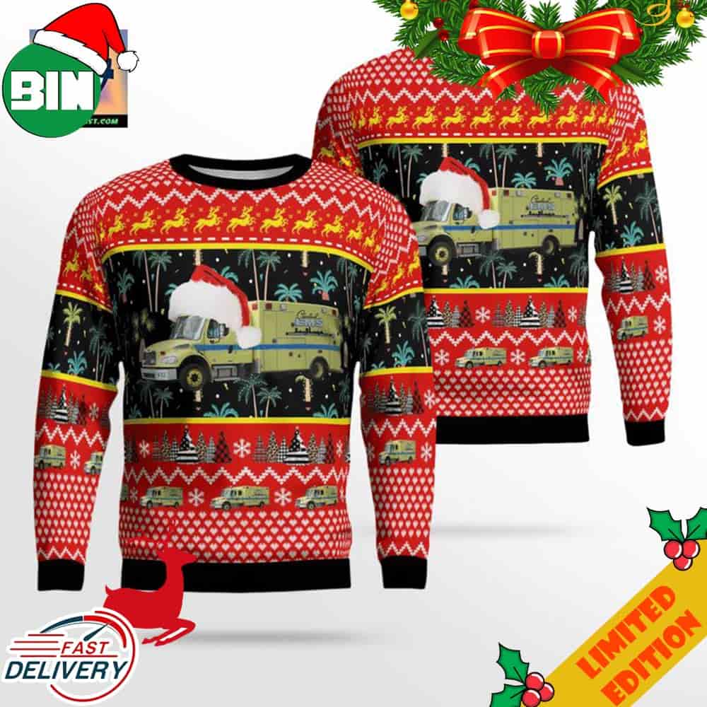 Ohio Cleveland EMS Christmas Ugly Sweater