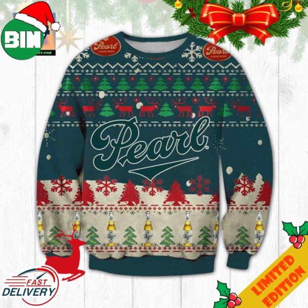 Pearl Beer Ugly Christmas Sweater