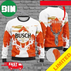 Personalized Busch Beer Xmas Funny 2023 Holiday Custom And Personalized Idea Christmas Ugly Sweater