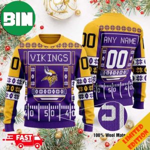 Personalized Minnesota Vikings Ugly Christmas Sweater For Men And Women