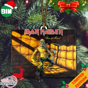 Piece Of Mind The Official 40th Anniversary Art Book Iron Maiden Z2 Comics Christmas 2023 Ornament