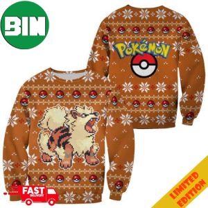 Pokemon Arcanine Ugly Christmas Sweater For Men And Women