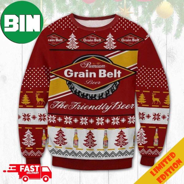 Premium Grain Belt Beer Ugly Christmas Sweater 2023 For Men And Women