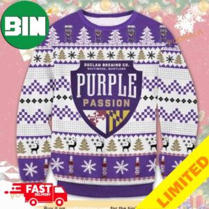 Purple Passion Beer Xmas Funny 2023 Holiday Custom And Personalized Idea Christmas Ugly Sweater