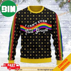 Rainbow LGBT Flag All Over Printed Funny Ugly Christmas Sweater