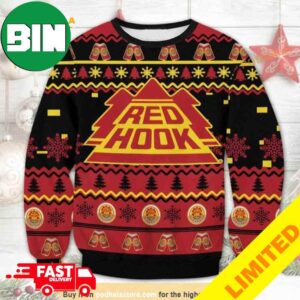 Red Hook Beer Xmas Funny 2023 Holiday Custom And Personalized Idea Christmas Ugly Sweater