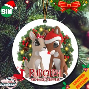 Rudolph the Red-Nosed Reindeer Ornament For Kids Christmas 2023 Tree Decorations