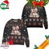 Sailor Jerry Spiced Rum Snowflake and Reindeer Ugly Christmas Sweater