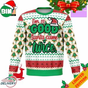 Santa Came Twice This Year Meme 3D 2023 Ugly Sweater