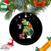 Santa Grinch Utah Utes Toilet With Helmet Christmas Ornament