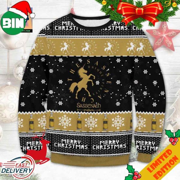 Sassenach Scotch Whisky Ugly Christmas Sweater