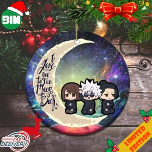 Satoru Gojo Shoko Ieiri Geto Suguru Jujutsu Kaisen I Love You To The Moon And Back Christmas Tree Decorations 2023 Ornament