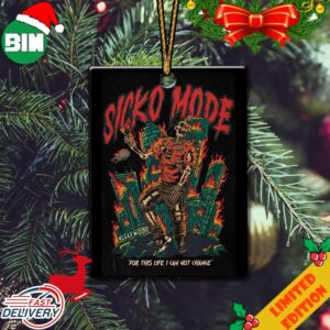 Sicko Mode Travis Scott Fan Gifts Christmas 2023 Tree Decorations Ornament