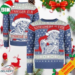 Somewhre In Time Iron Maiden Strange Land For Fans Christmas 2023 Ugly Sweater