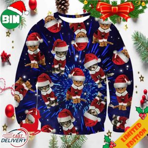 Space Cute Cat Funny Ugly Sweater For Men And Women