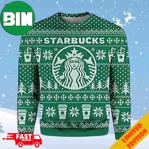 Starbucks Coffee Ugly Christmas Sweater For Men And Women