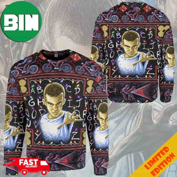 Stranger Things Eleven Ugly Sweater For Men And Women