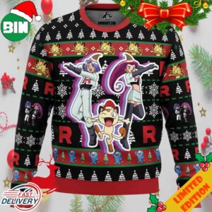 Team Rocket Pokemon Ugly Christmas Sweater