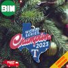 Baby Yoda Hug MLB 2023 World Series Champions Texas Rangers Tree Decorations Ornament