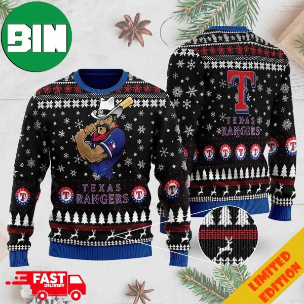 Texas Rangers 2023 MLB World Series Champions Ugly Christmas Sweater For Men And Women