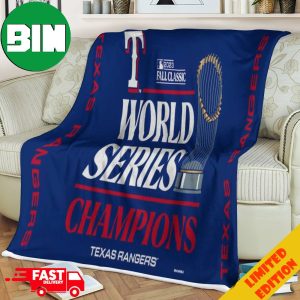 Texas Rangers 2023 World Series Champions Locker Room Home Decor Poster Fleece Blanket
