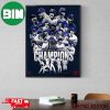 Corey Seager Crushed All MVP MLB 2023 World Series Champions Congratulations Texas Rangers Poster Canvas