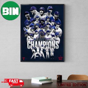 Texas Rangers Are 2023 MLB World Series Champions Congratulations Poster Canvas