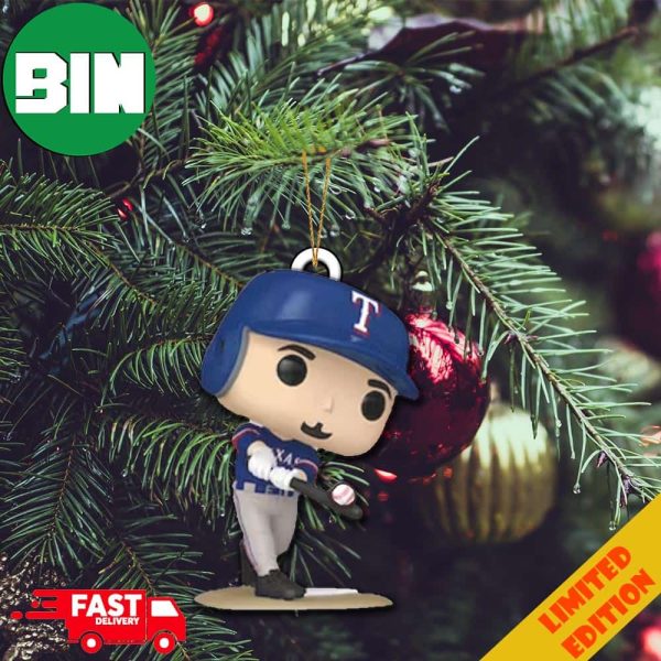 Texas Rangers Exclusive Funko Pop MLB World Series 2023 Champions Ver 3 Christmas Tree Decorations Ornament