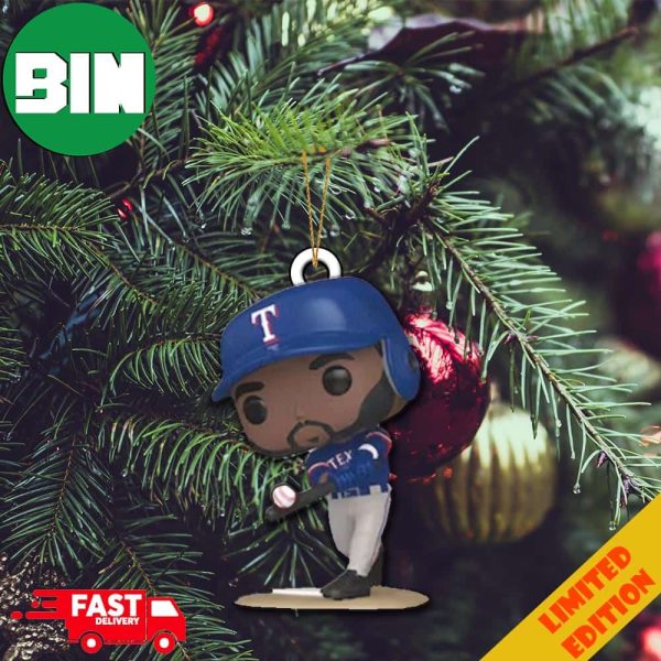 Texas Rangers Exclusive Funko Pop MLB World Series 2023 Champions Ver 4 Christmas Tree Decorations Ornament