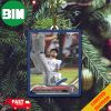 Texas Rangers MLB 2023 World Series Topps Now Card Travis Jankowski Christmas Tree Decorations Ornament