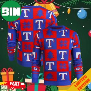 Texas Rangers Royal Patches 2023 MLB World Series Champions Christmas Ugly Sweater