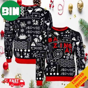 The Big Bang Theory Bazinga Christmas 2023 Holiday Ugly Sweater