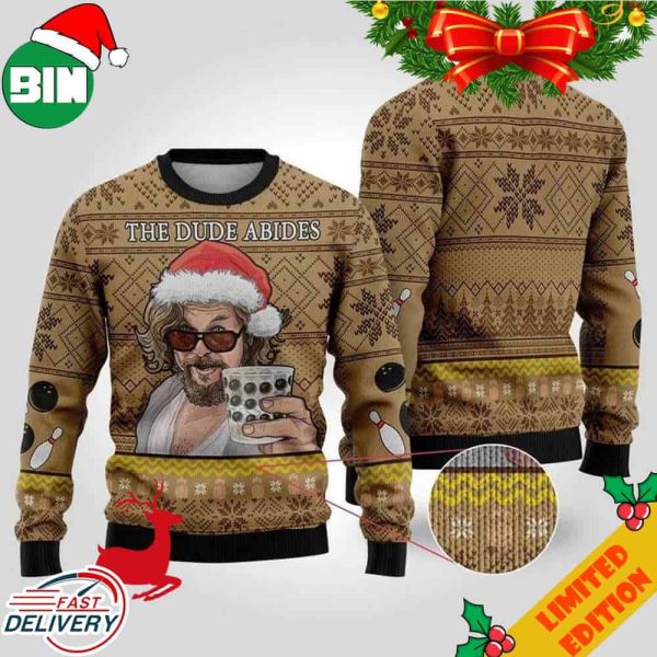 The Dude Abides Ugly Christmas Sweater