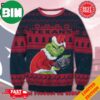 The Grinch x Green Bay Packers NFL Santa Hat Ugly Christmas Sweater For Men And Women